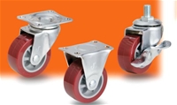 Bánh xe đẩy nhựa PU không khóa