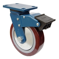 Bánh xe đẩy nhựa PU cao cấp có khóa