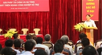 Lãi suất cho vay công nghiệp phụ trợ chỉ nên ở mức 3%/năm